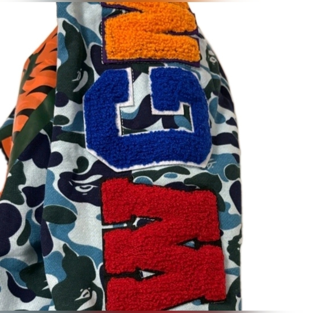 BAPE Color Camo Shark WGM Hoodie Sweatshirt Ligh Blue | A Bathing Ape 3XL (EUC) - Picture 4 of 11
